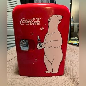Coca Cola Retro Red Polar Bear Mini Fridge